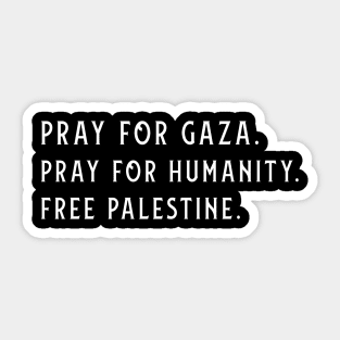 Pray For Gaza Sticker